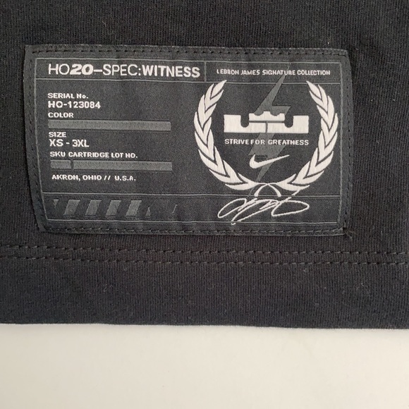 NIKE LEBRON JAMES DRI-FIT LONG-SLEEVE TEE BLACK - Picture 8 of 8